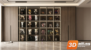 Decorative cabinet Skp Files